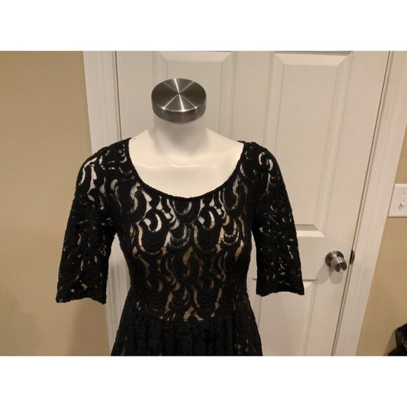 Plenty By Tracy Reese Black Floral Lace Fit & Flare Dress Size 4 (US) - Picture 2 of 7